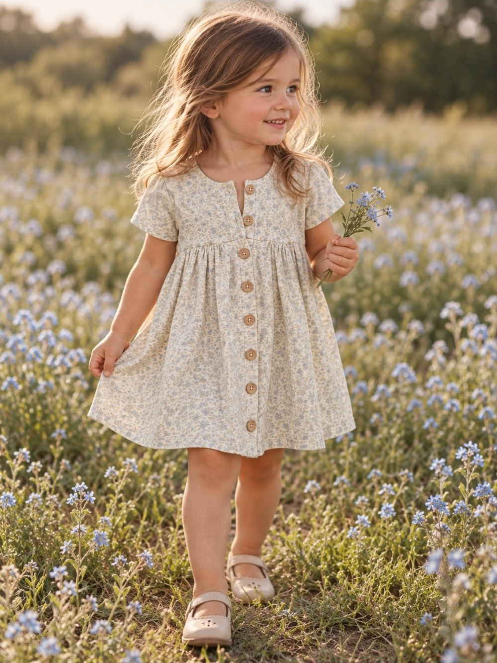 Jamie Kay Floral Button-Front Dress | 3Y